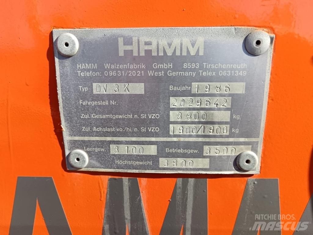 Hamm DV 3 K Катки тротуарные