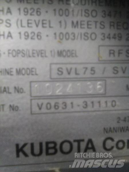 Kubota SVL 75-2 Мини-погрузчики