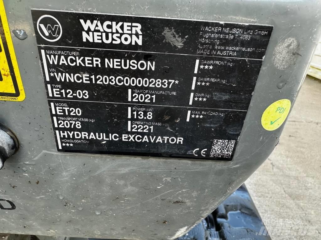Wacker Neuson ET 20 Мини-экскаваторы