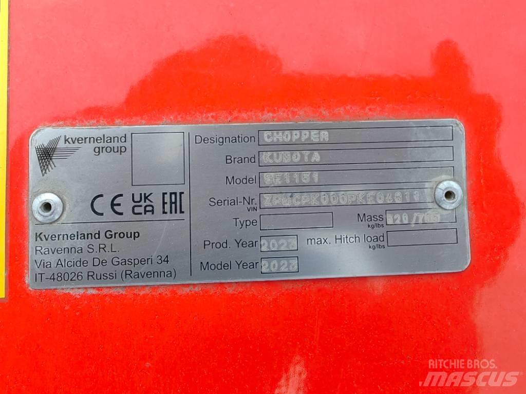 Kubota SE 1151UB Мульчирователи