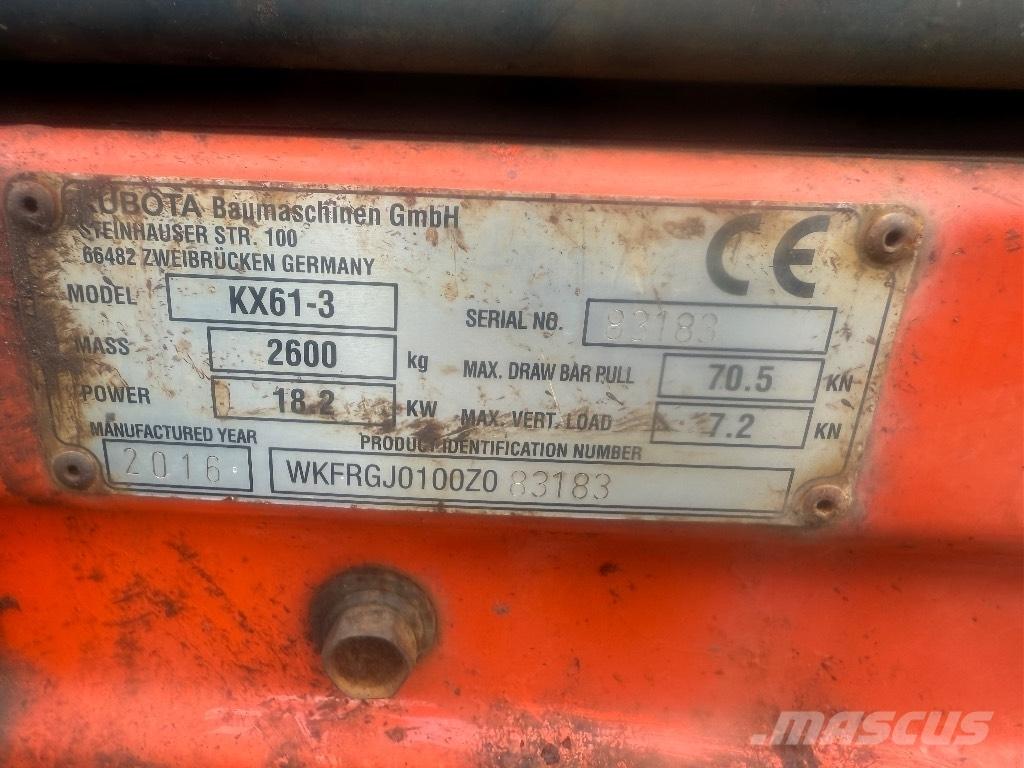 Kubota KX 61-3 Мини-экскаваторы