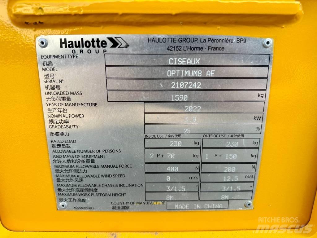 Haulotte OPTIMUM 8 Ножничные подъемники
