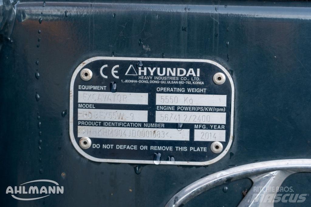 Hyundai R55W-9A Колёсные экскаваторы
