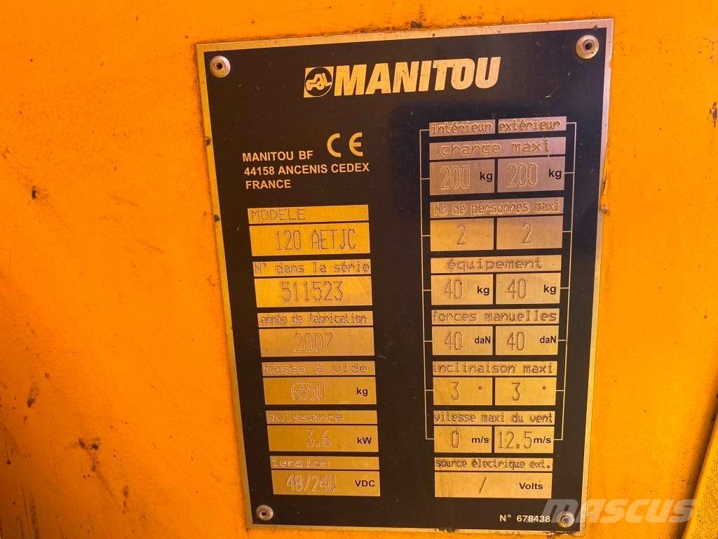 Manitou 120 AET JC Коленчатые подъемники