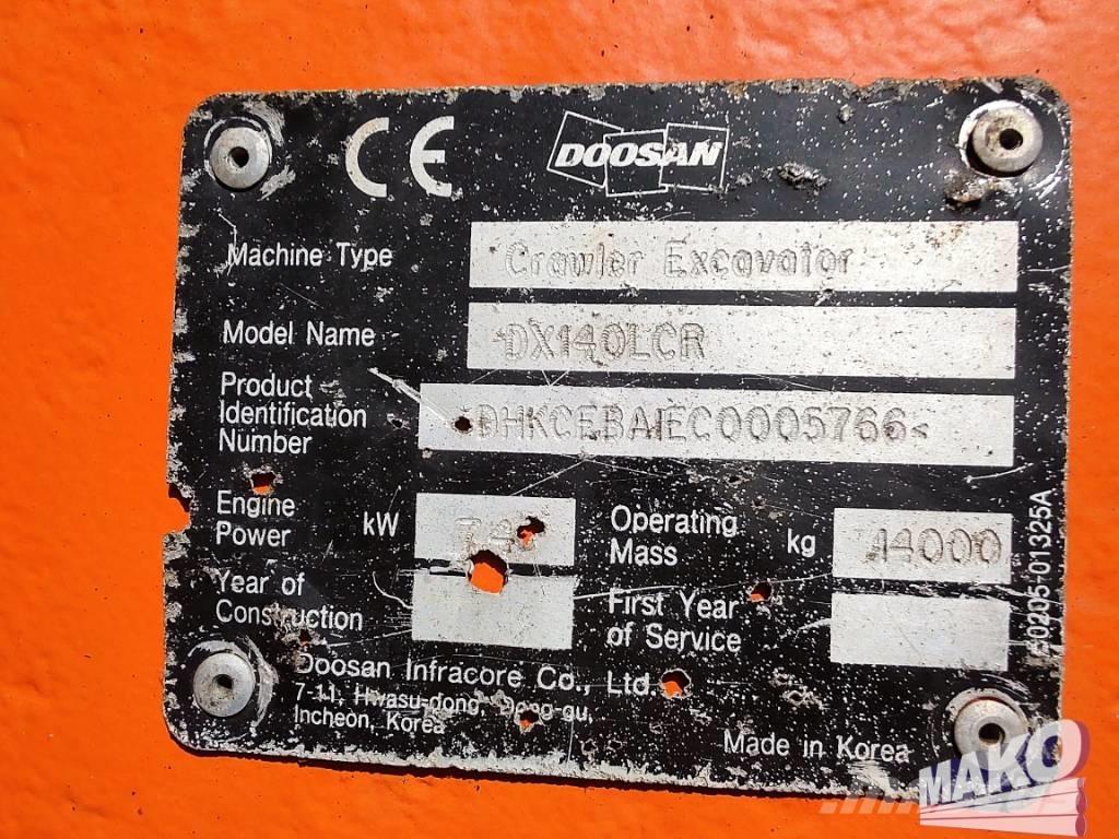 Doosan DX 140 LCR Гусеничные экскаваторы