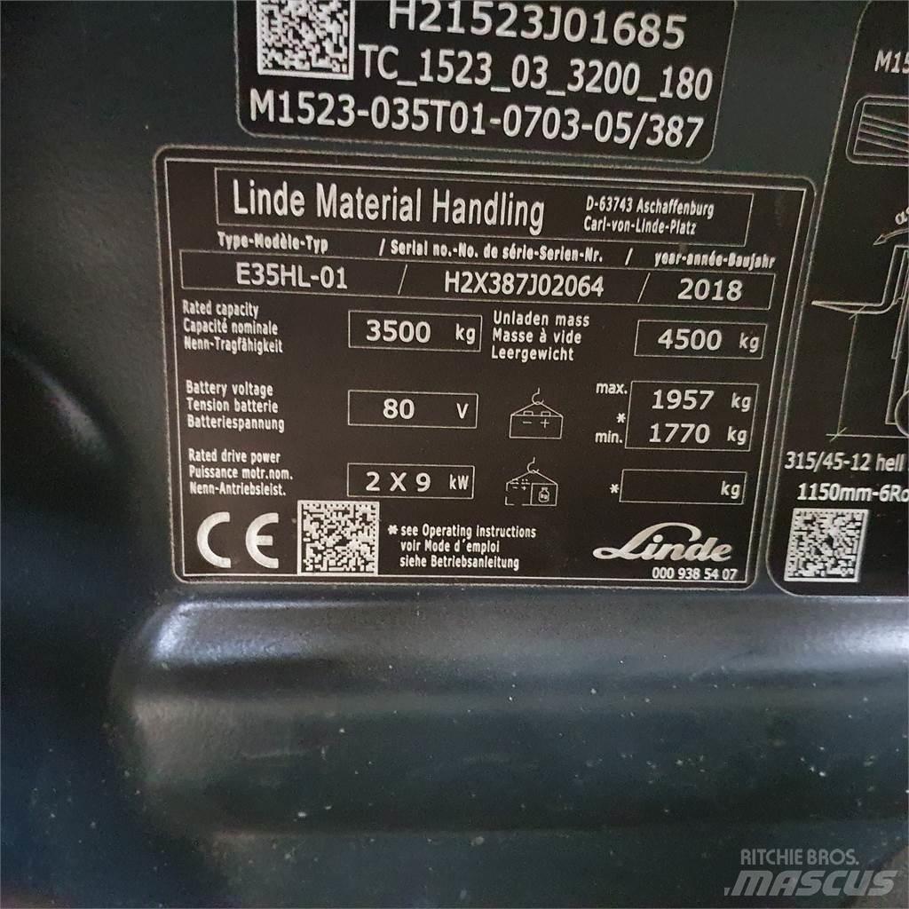 Linde E35HL Электропогрузчики