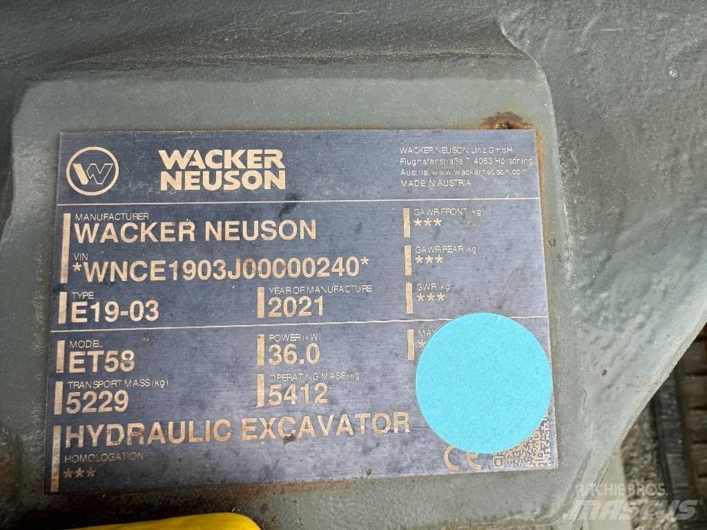 Wacker Neuson ET58 Гусеничные экскаваторы