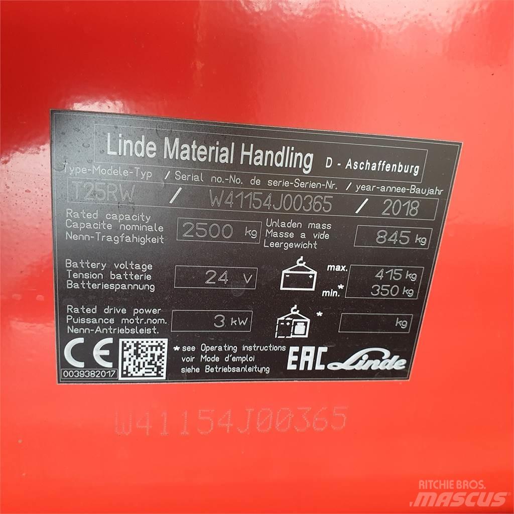 Linde T25RW-lang Ручные электрические тележки