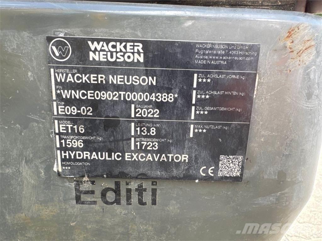 Wacker Neuson ET16 Гусеничные экскаваторы