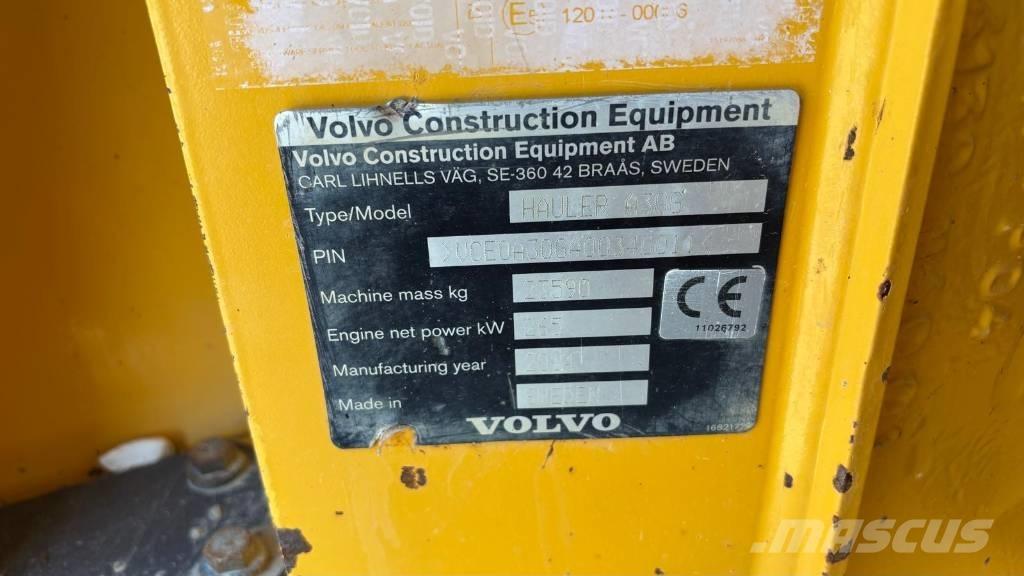 Volvo A 30 G Шарнирно-сочленённые самосвалы