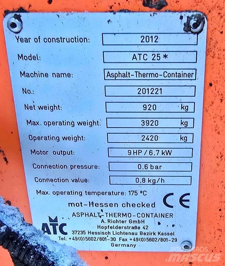 ATC 25 Термос-бункеры для асфальта