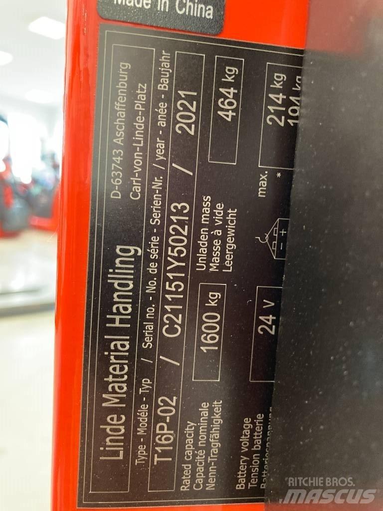 Linde T16P/1151-02 Самоходные электрические тележки
