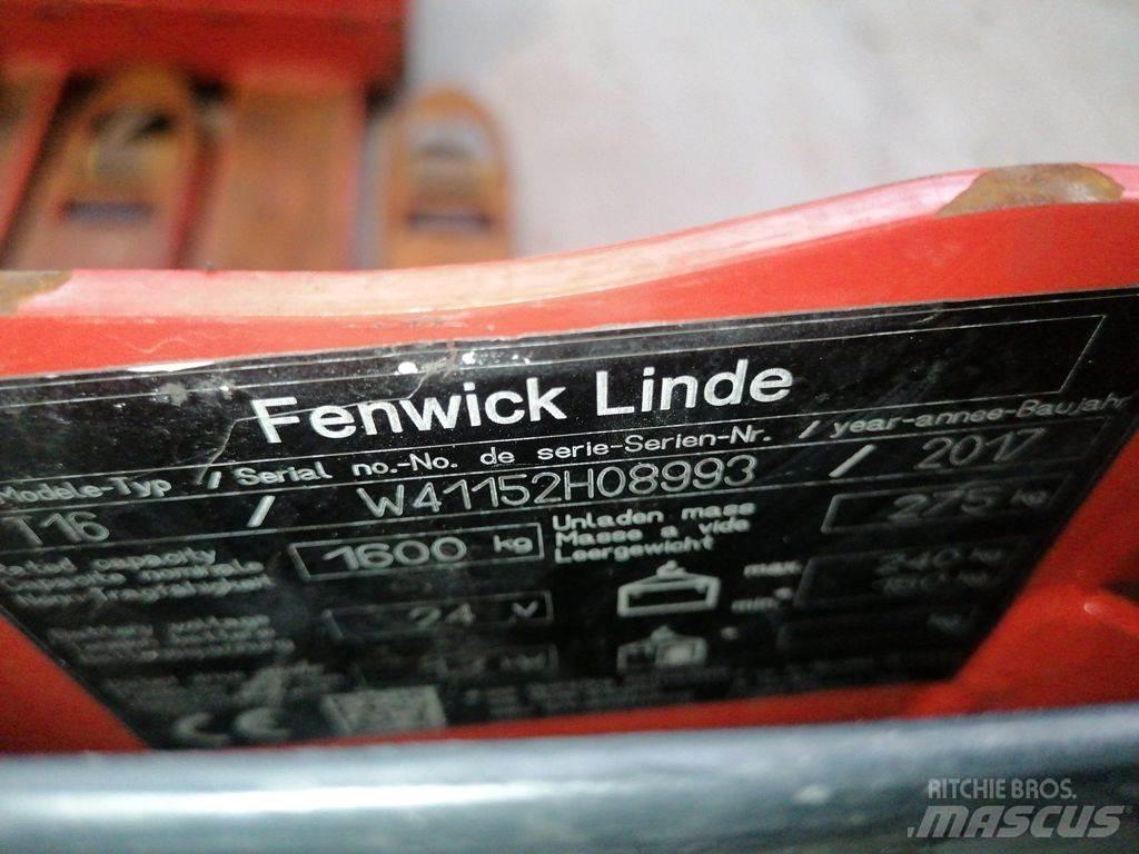 Linde T16 Ручные электрические тележки