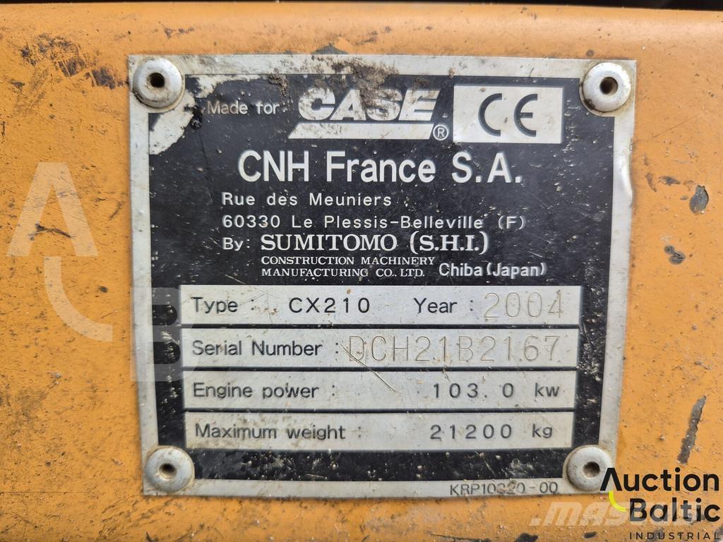 CASE CX 210 Гусеничные экскаваторы