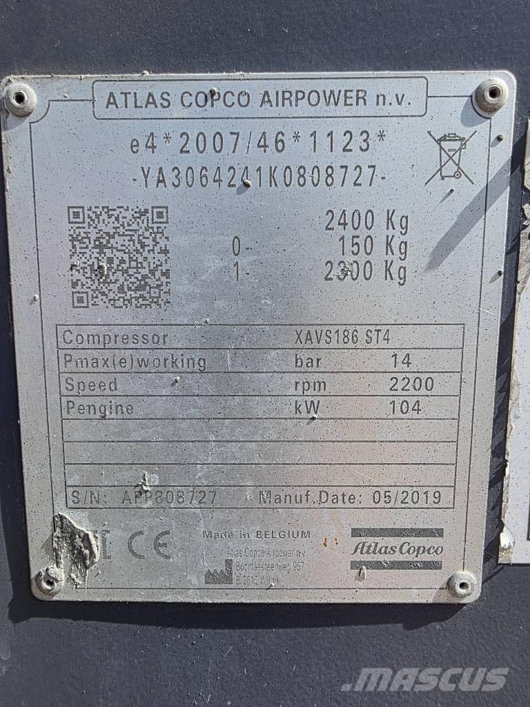 Atlas Copca XAVS186 Бустерные компрессоры