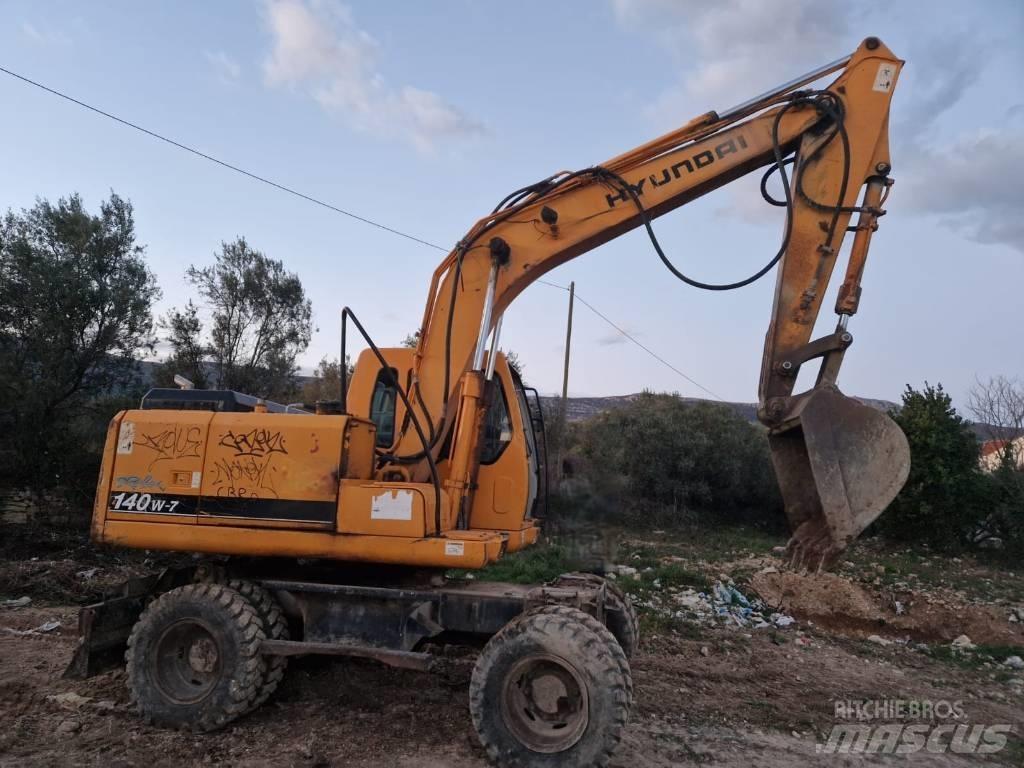 Hyundai 140W-7 Колёсные экскаваторы