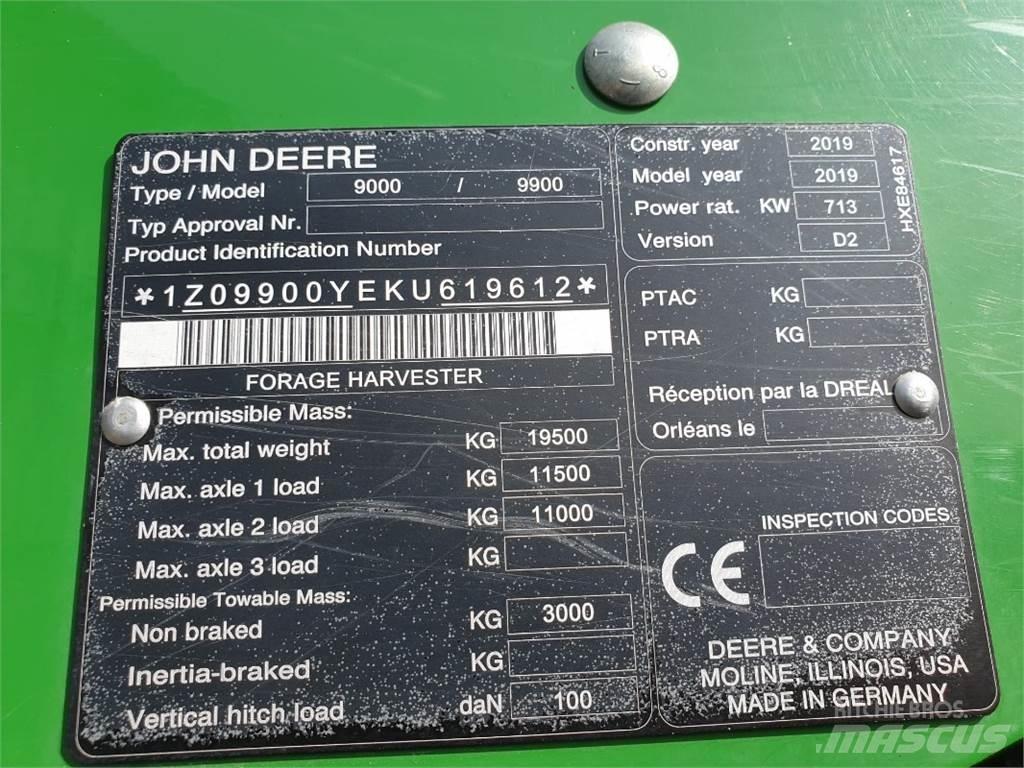 John Deere 9900 Прицепные кормоуборочные комбайны