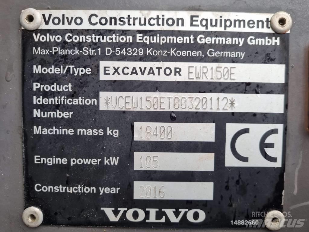 Volvo EWR 150 E Колёсные экскаваторы