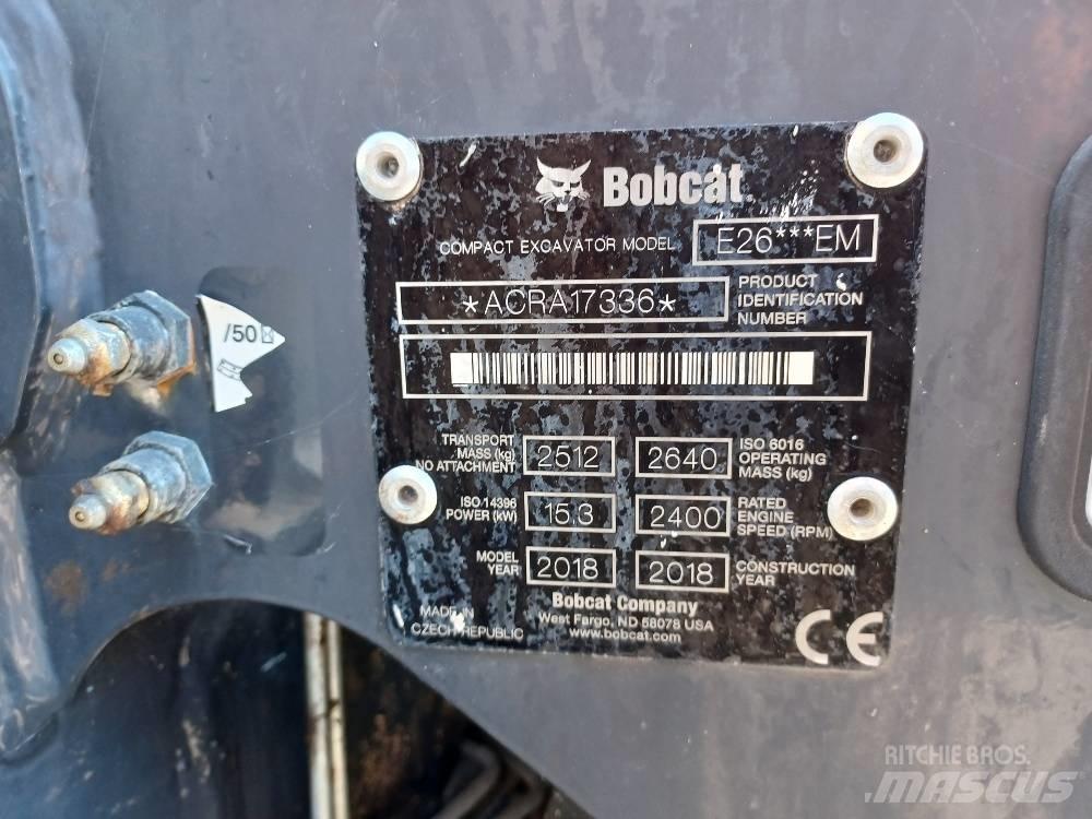 Bobcat E 26 Мини-экскаваторы