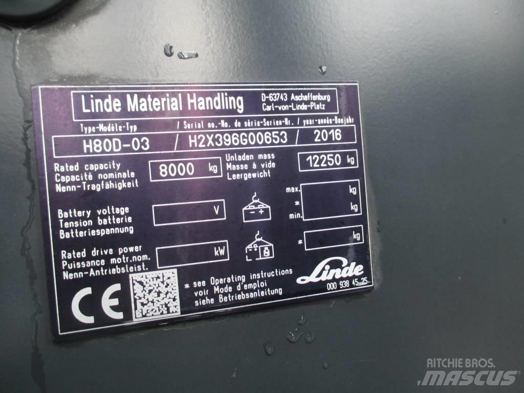 Linde H80D Дизельные погрузчики