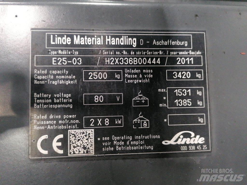 Linde E25-03 Электропогрузчики