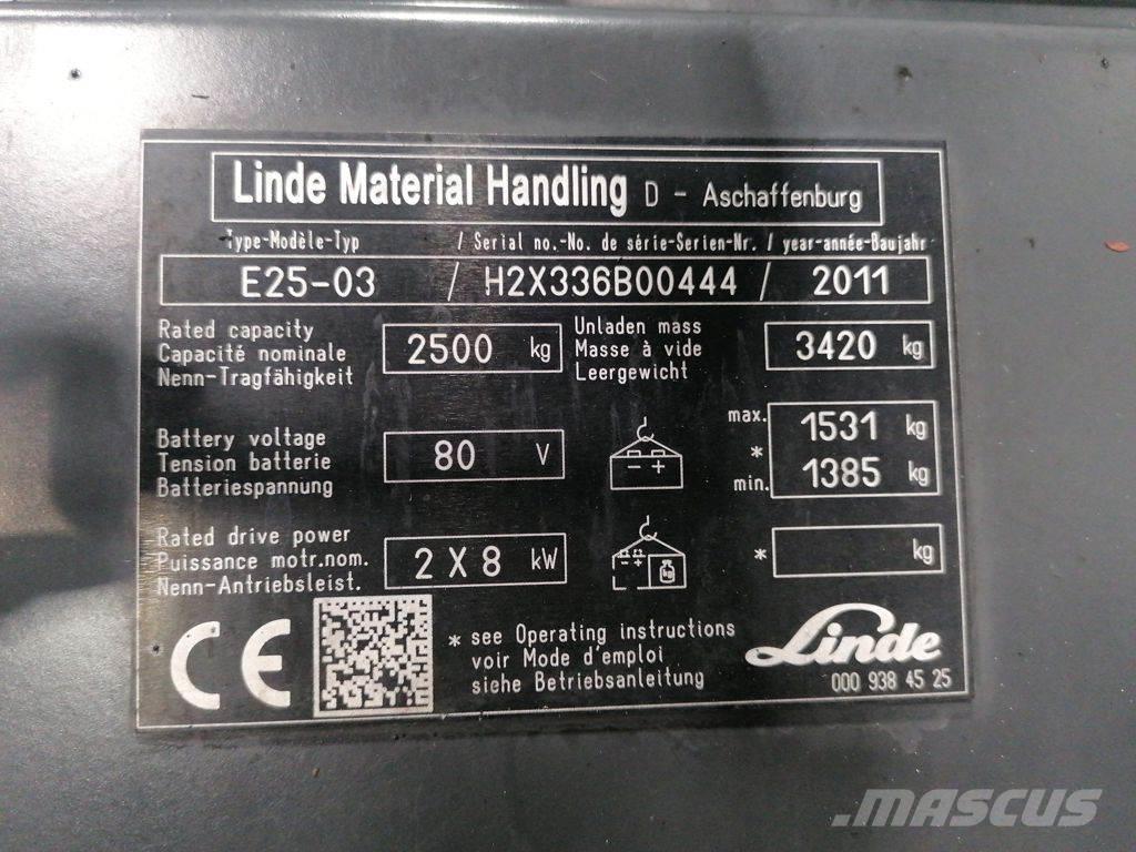 Linde E25-03 Электропогрузчики