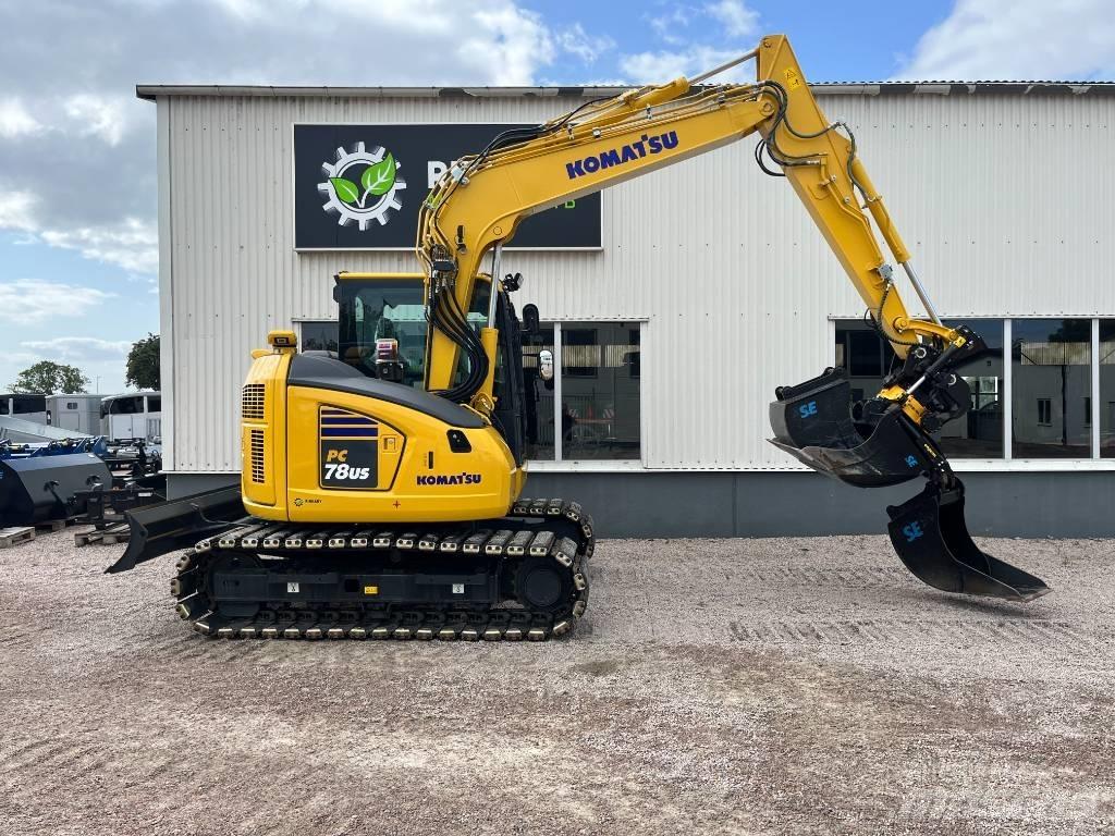 Komatsu PC78US-11E0 Малые экскаваторы 7т-12т