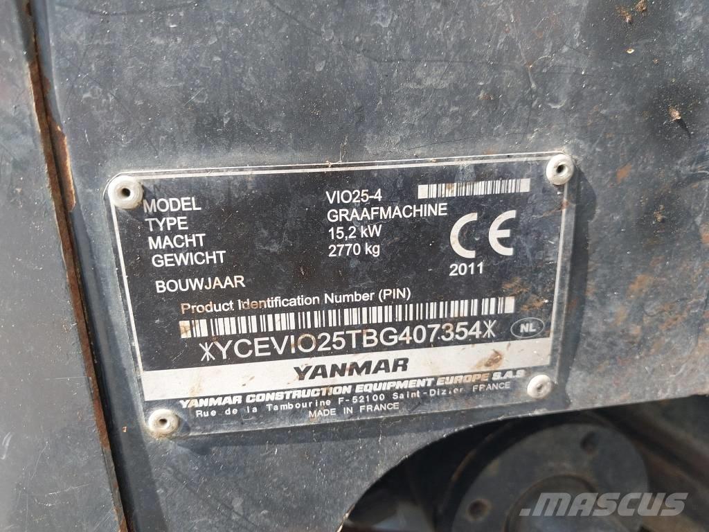 Yanmar Vio 25-4 Мини-экскаваторы