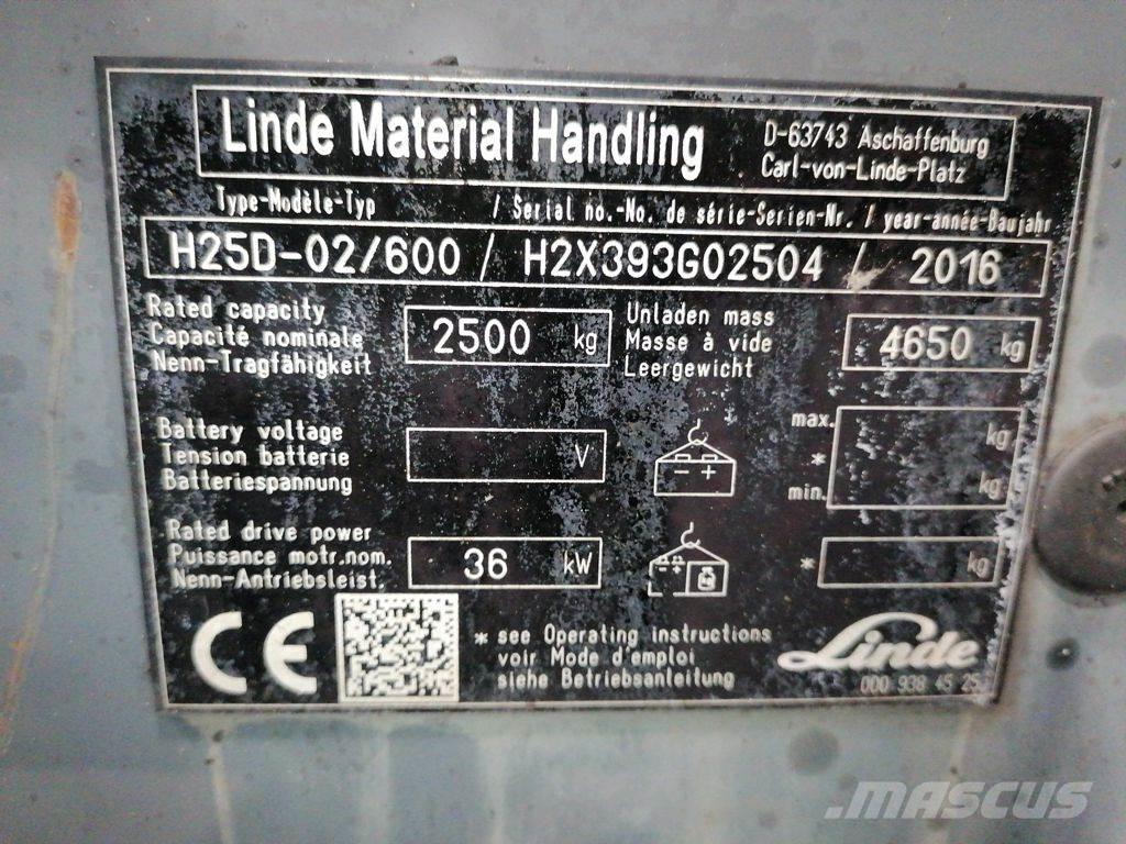 Linde H25D-02/600 Газовые погрузчики