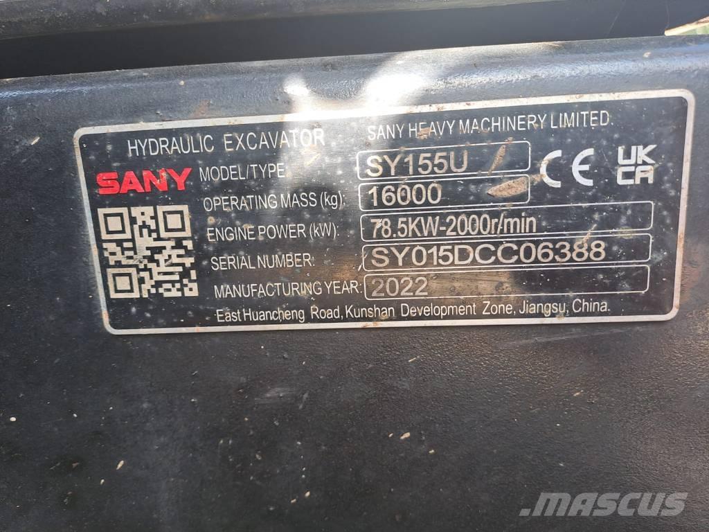 Sany SY 155 U Гусеничные экскаваторы