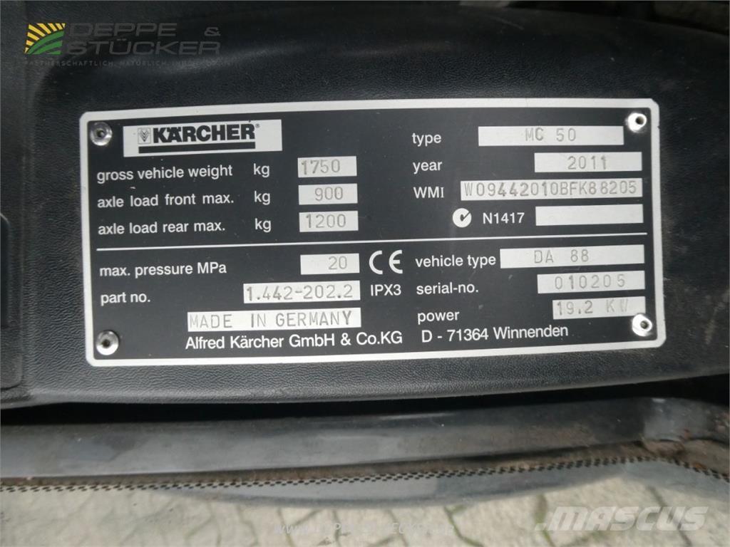 Kärcher MC 50 Вакуумные уборочные машины