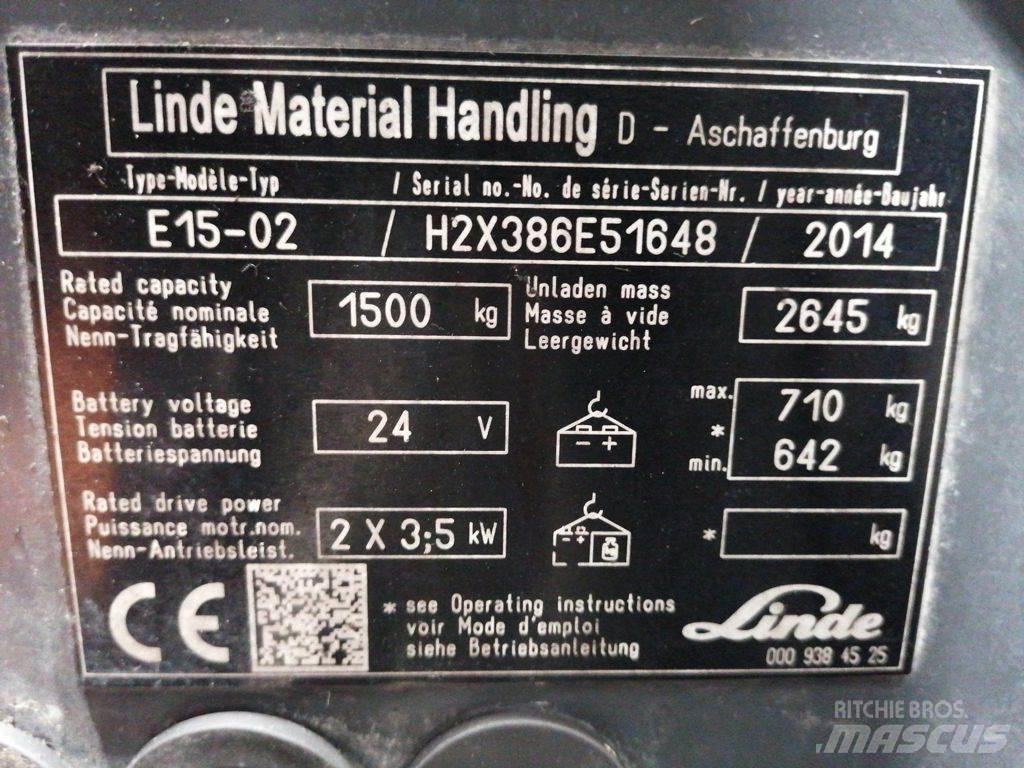 Linde E15-02 Электропогрузчики