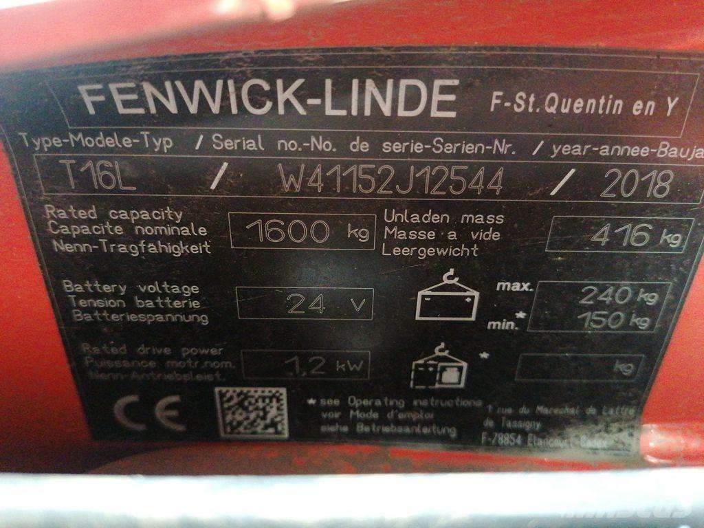 Linde T16L Ручные электрические тележки
