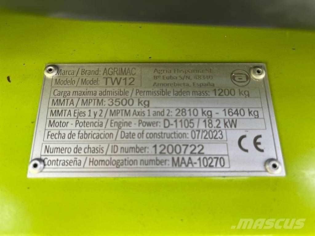 Agrimac TW 12 4x4 Дизельные погрузчики