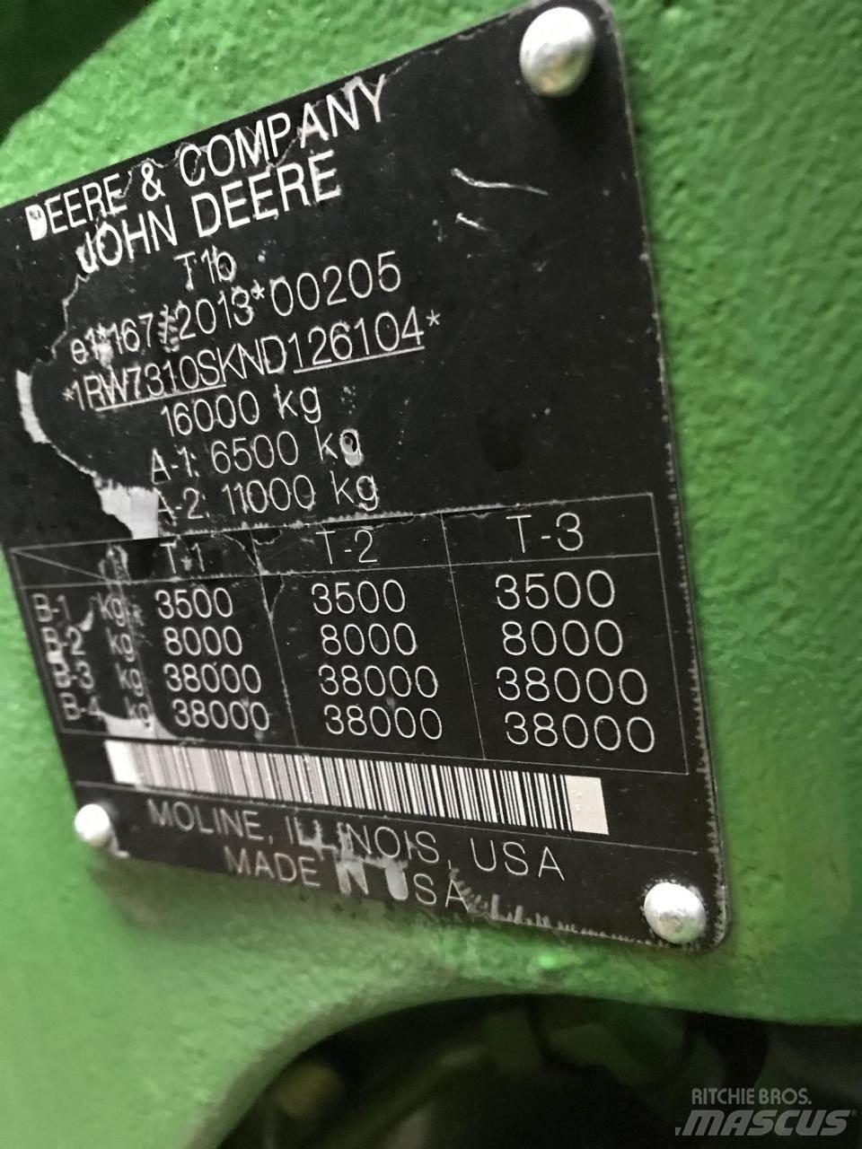 John Deere 7R 310 Трактора