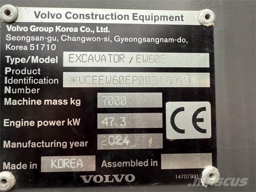 Volvo EW60 E Колёсные экскаваторы