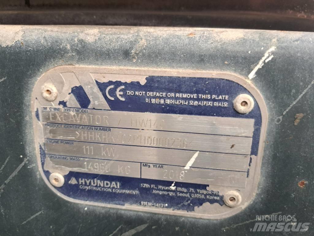 Hyundai HW140 Колёсные экскаваторы