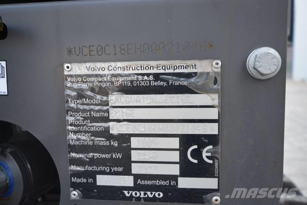 Volvo EC 18 E Мини-экскаваторы