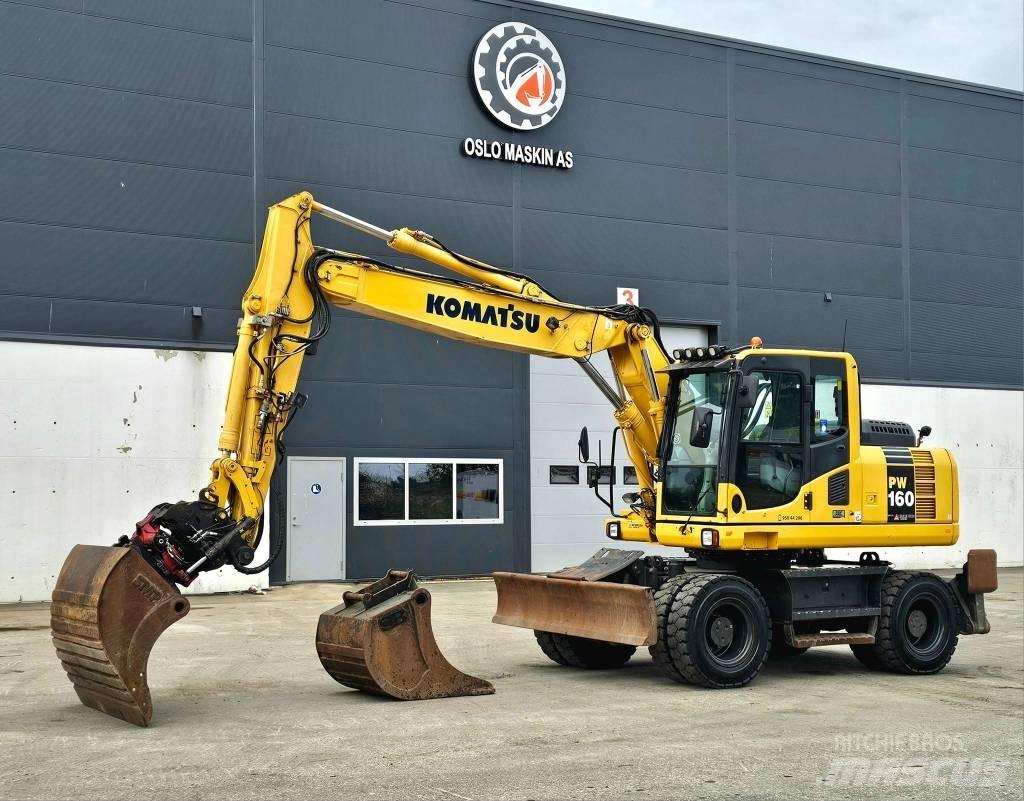 Komatsu pw 160 -8 Колёсные экскаваторы