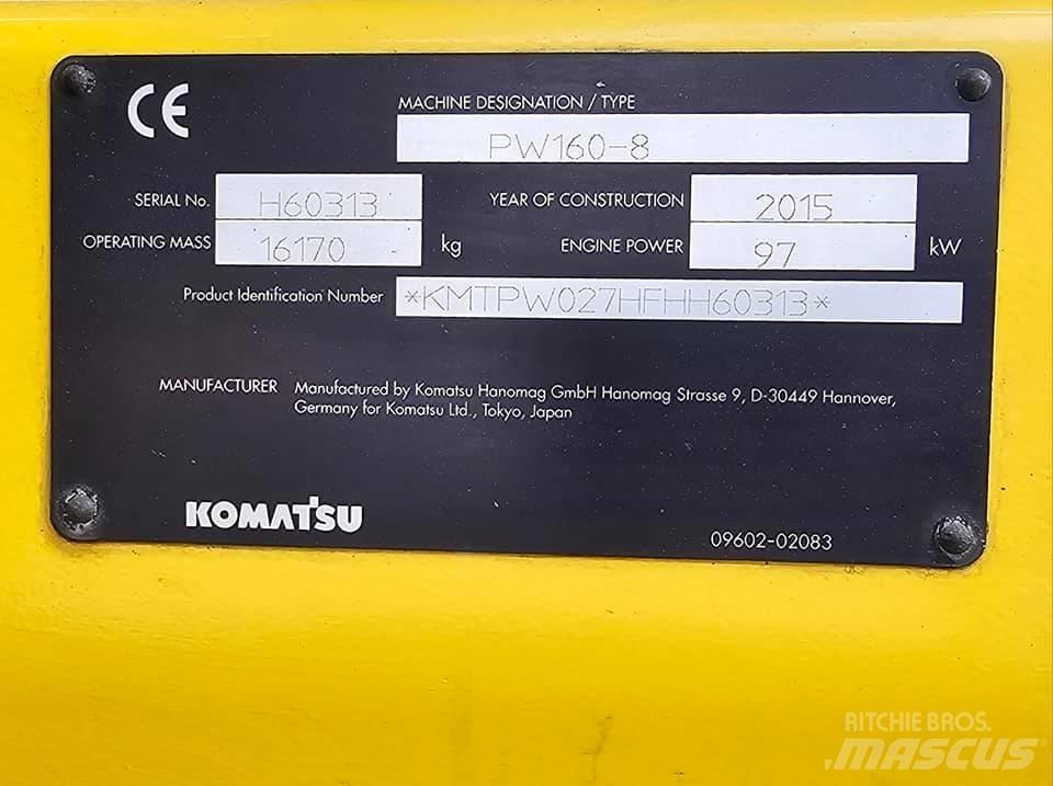Komatsu pw 160 -8 Колёсные экскаваторы