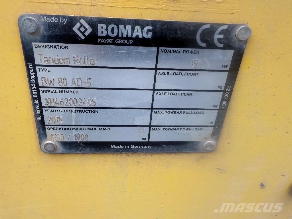 Bomag BW 80 AD-5 Катки тротуарные