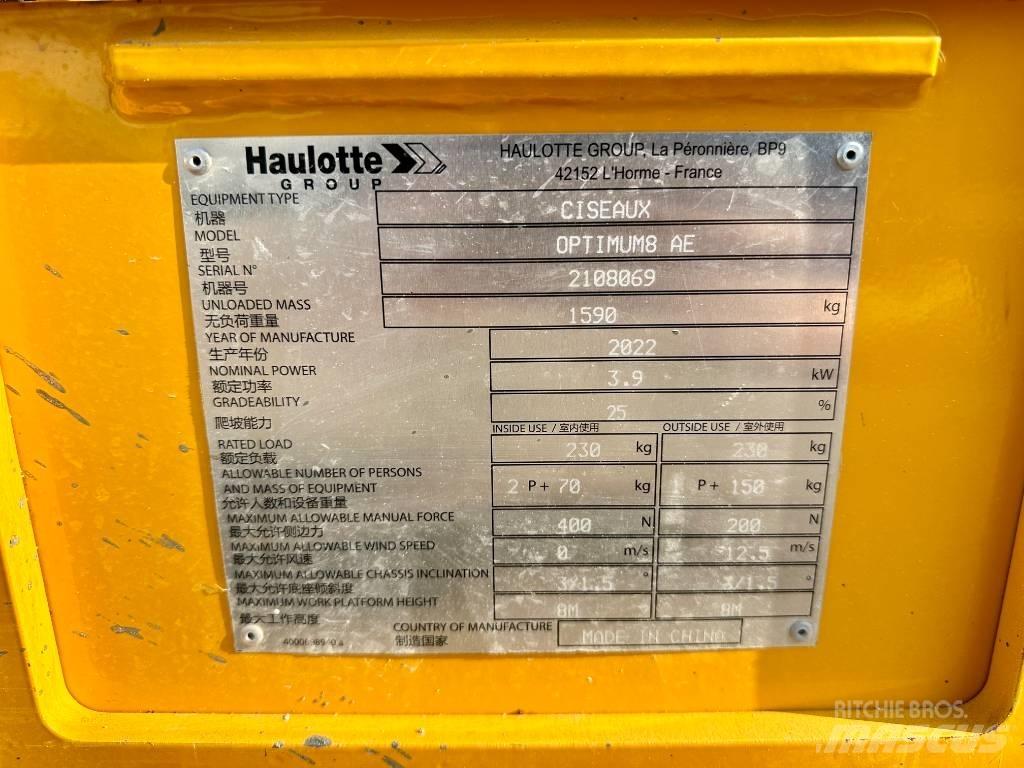 Haulotte OPTIMUM 8 Ножничные подъемники