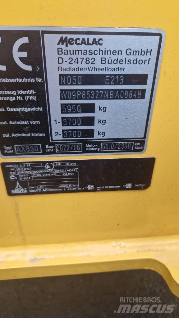Mecalac AX 850 Фронтальные погрузчики
