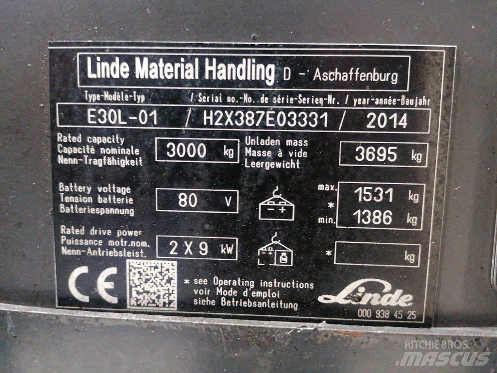 Linde E30L-01 Электропогрузчики