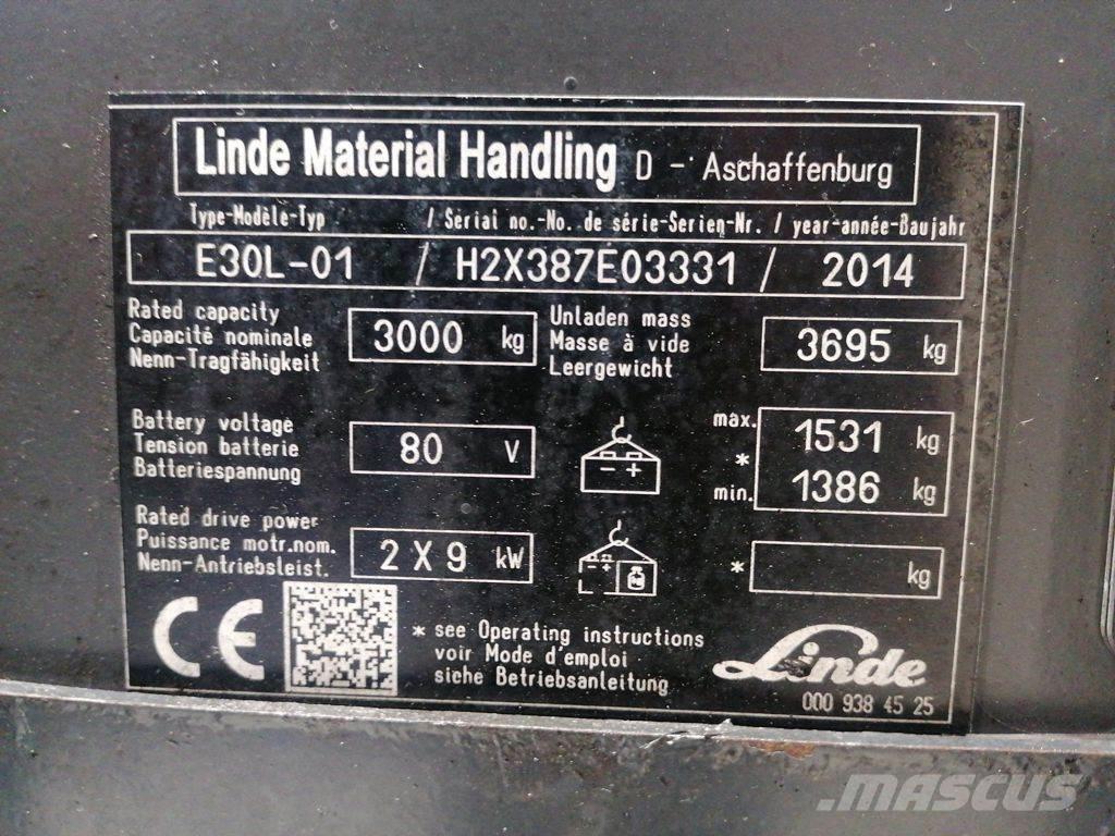 Linde E30L-01 Электропогрузчики