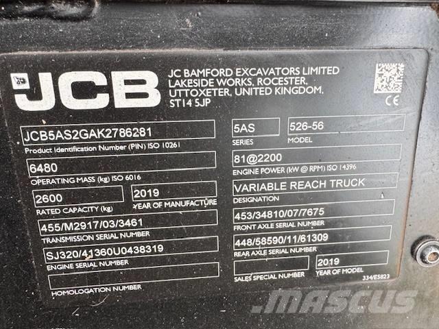 JCB 526-56 Agri Plus Сельскохозяйственные телескопические погрузчики