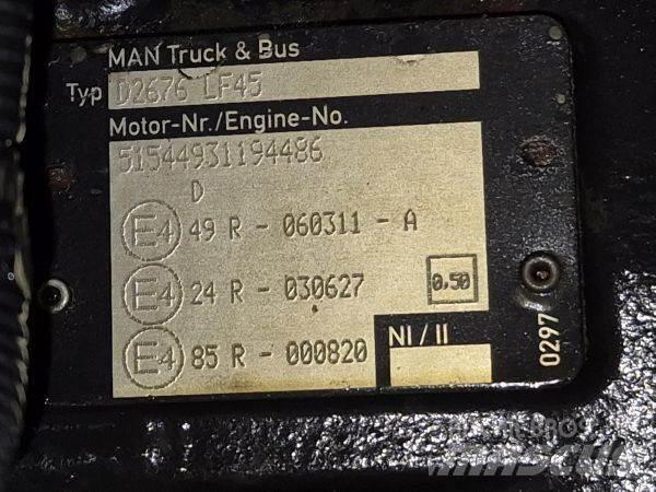 MAN D2676 LF45 Двигатели