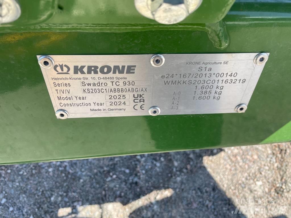 Krone TC 930 Plus Рядковые косилки