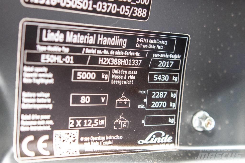 Linde E50HL-01 Электропогрузчики