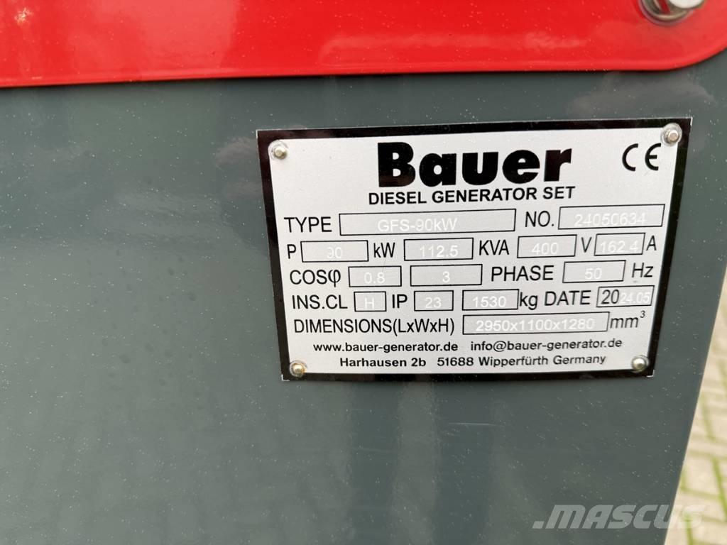 Bauer 124 KVA Дизельные генераторы